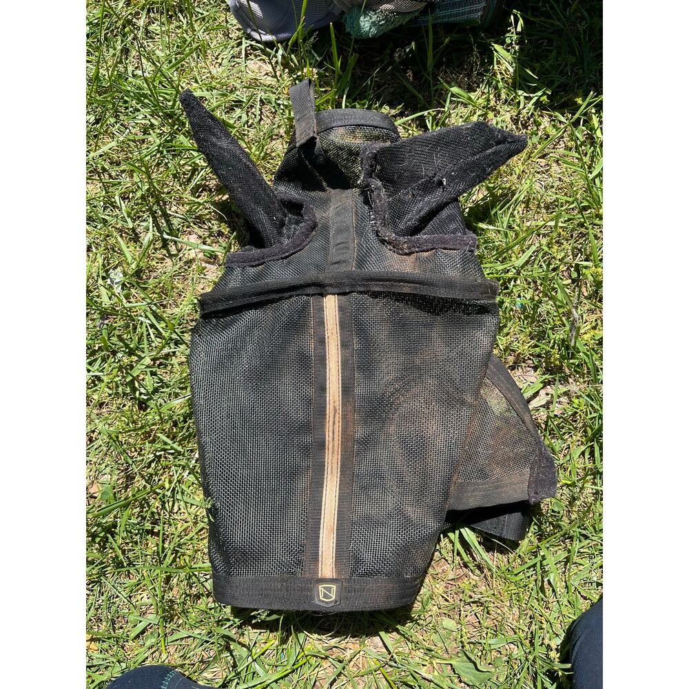 Noble Outfitters Guardsman Fly Mask (Black) size large